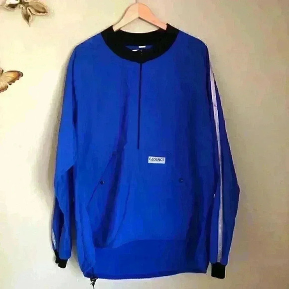 Vtg Cadence Rhoad Gear Cycling Wind Breaker Royal - Picture 1 of 6